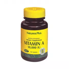 Natures Plus Vitamin A 10,000 IU Water Dispersible Tablets 90's