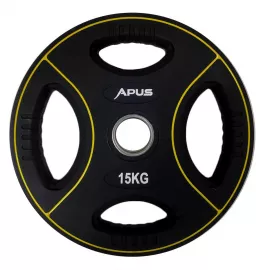 Apus Premium Olympic Rubber Weight Plates - 15 Kg