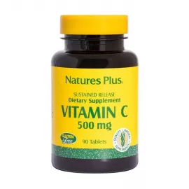 Natures Plus Vitamin C 500 Sustained Release With Rose Hips Tablets 90's