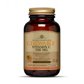 Solgar Chewable Vitamin C 500 mg Chewable Tablets Orange Flavor 90's