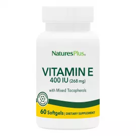 Natures Plus Vitamin E - 400 IU Mixed D-Tocopherol Softgels 60's