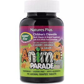 Natures Plus Animal Parade Sugar Free Multi Assorted Tablet 90's