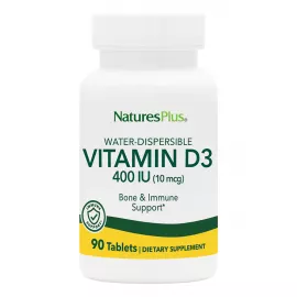 Natures Plus Vitamin D3 400 IU Water-Dispersible Tablets 90's