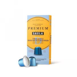 Premium Organic Decaffeinated Coffee Capsules x 10 Nespresso® Compatible