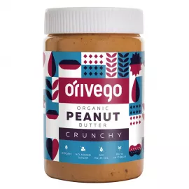 Orivego Crunchy Organic Peanut Butter 190g