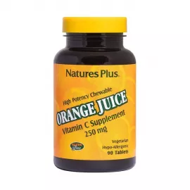 مضغيات فيتامين سي عصير البرتقال بتركيز 250 مللي جرام من ناتشرز بلس  90 تابلت