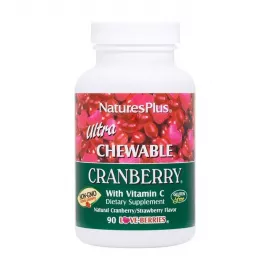 Natures Plus Ultra Cranberry Chewable Love Berries Vitamin C Tablets 90's