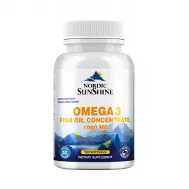 Nordic Sunshine Omega 3 Fish Oil Concentrate 1000 mg Softgels 100's