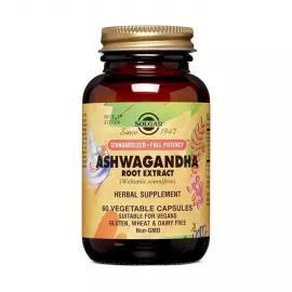 Solgar Standard Full Potency Ashwagandha Root Extract Vegetable Capsule 60's