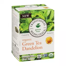 Traditional Medicinals Green Tea Dandelion 16 Tea Bags
