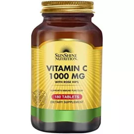 Sunshine Nutrition Vitamin C 1000 mg With Rosehips 180 Tablets