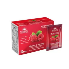 Sunshine Nutrition Vitamin C Effervescent Multivitamin Powder 1000 mg Raspberry Flavor 8.6 g x 30 Packs