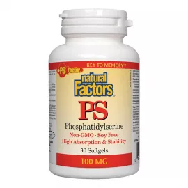 Natural Factors PS Phosphatidylserine 100 mg 30 Softgels