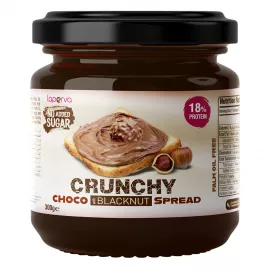 Laperva No Added Sugar Spread Crunchy Choco Black Nut 300 Gm