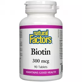 Natural Factors Biotin 300mcg 90 Tablets