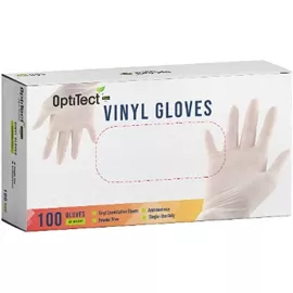 OptiTect Disposable Vinyl Powder Free Gloves 100 Pcs XL