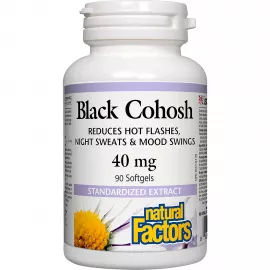 Natural Factors Black Cohosh Extract 40 mg 90 Veggie Capsules