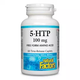 Natural Factors 5-HTP 100mg Free Form Amino Acid 60 Capsules