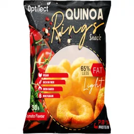 OptiTect Quinoa Rings Snack Tomato, 30 gm