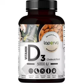 Laperva Vitamin D3 5000 IU 90 Veggie Capsules