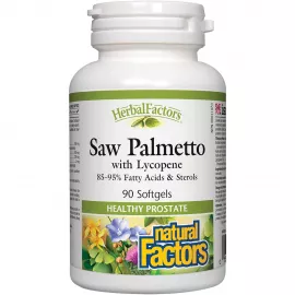Natural Factors Saw Palmetto With Lycopene 250 mg 90 Softgels