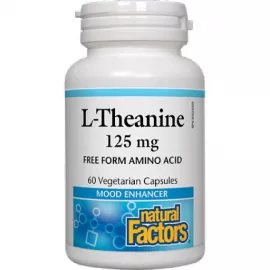 Natural Factors L-theanine 125 mg 60 Veggie Capsules