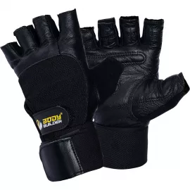 Body Builder Wrist Support Gloves Black Color 'L' Size