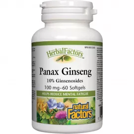 Natural Factors Panax Ginseng 100 mg 60 Softgels