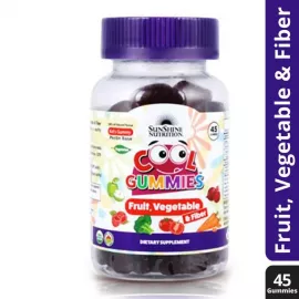 Sunshine Nutrition Cool Gummies Fruit Vegetable & Fiber 45's