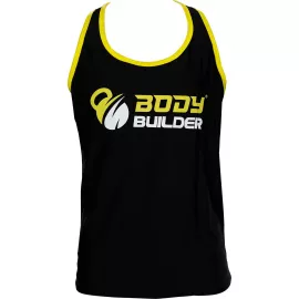 Body Builder T-Shirt Premium Black-Yellow 'M' Size