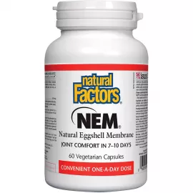 Natural Factors NEM Natural Eggshell Membrane 500 mg 60 Veggie Capsules