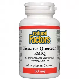 Natural Factors Bioactive Quercetin EMIQ 50mg 60 Veggie Capsules