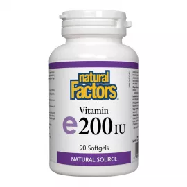 Natural Factors Vitamin E 200 IU 90 Softgels
