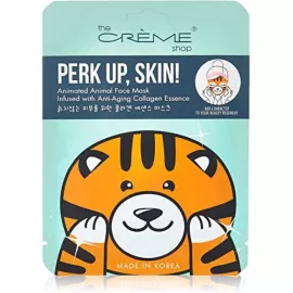 The Crème Shop Perk Up, Skin! Animated Tiger Face Mask - Anti-Aging Collagen Essence