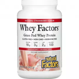 Natural Factors Whey Factors Protein Delicious Strawberry 1 kg