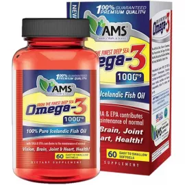 AMS Omega 3 Softgels 1000Mg 60's
