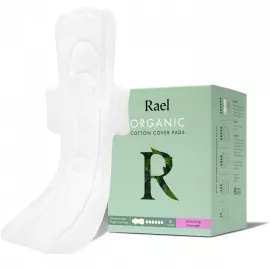Rael Organic Cotton Cover Pads - Extra Long Overnight
