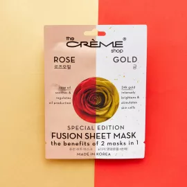 The Crème Shop Rose & Gold Fusion Sheet Mask