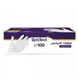 OptiTect Latex Gloves Powder Free 100 pcs M-Thai