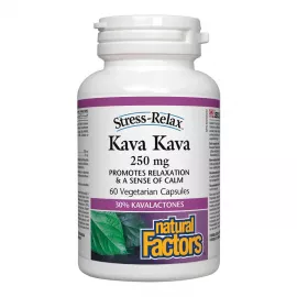Natural Factors Kava Kava 250 mg 60 Veggie Capsules