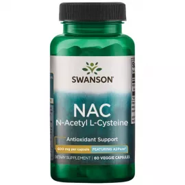Swanson N-Acetyl Cysteine 600 mg 60 Veggie Capsules