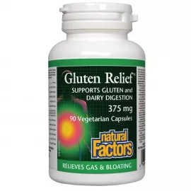 Natural Factors Gluten Relief 375mg 90 Veggie Capsules