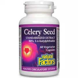Natural Factors Celery Seed Standardized Extract 60 Veggie Capsules