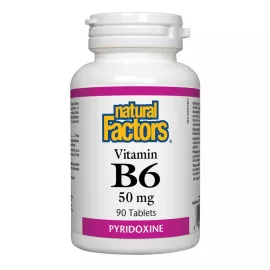 Natural Factors Vitamin B6 50 mg 90 Tablets