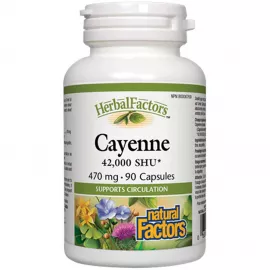 Natural Factors Cayenne 470mg 90 Capsules