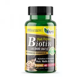 AMS Biotin Tablet 10000 Mcg Tablets 60's