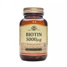 Solgar Biotin 5000 MCG Vegetables Capsules 50's