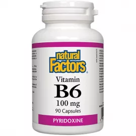 Natural Factors B6 Pyridoxine 100 mg 90 Capsules