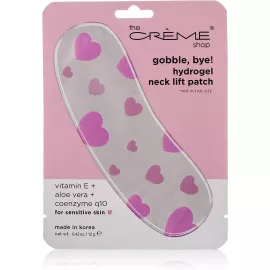 The Crème Shop Gobble Bye Hydrogel Neck Lift Patch Vitamin E + Aloe Vera + Coenzyme q10  for Sensitive Skin