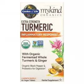 Garden of Life MyKind Organic Herbal Extra Strength Turmeric 60's